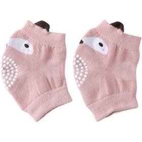 Resim Kaymaz Bebek Emekleme Koruyucu Pamuk Karışımı Bebek Dizliği Sevimli Bebek Dizliği Bebek 