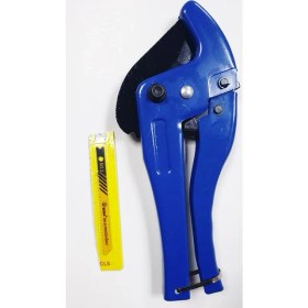 Resim Makro Yapı Boru Makası Pprc Plastik Boru Kesme Makası 42 mm ve Soma Dekupaj Ucu 