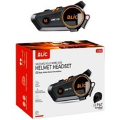 Resim Blic 1500 MAH Rgb Işıklı Su Geçirmez Motosiklet İntercom 