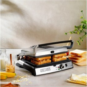Resim Schafer Grill Haus Granit 2000W Izgara ve Tost Makinesi Inox 