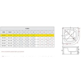 Resim Shower 110X110 Flıbos Oval Küvet 