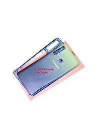 Resim Tkgz Samsung Galaxy Uyumlu A9 A920 2018 Kasa Arka Pil Batarya Kapağı Mavi 