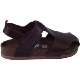 Resim Toddler 8214 Anatomik Deri Mantar Taban Kahve Sandalet 21-25 Kahverengi 