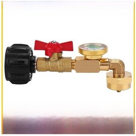 Resim Konesam Qcc1 Polipropilen Lpg Tankı Şarj Bağlantısı, Gece Işığı Ve Kule Kapağıyla, Kamp Ve Açık Hava Etkinlikleri İçin Dayanıklı Gaz Bağlantısı 