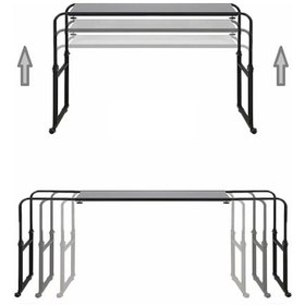 Resim Sekizincicaddedizayn Genişlik Ve Yükseklik Ayarlı Çalışma Masası - Çam (Tekerli) Ceviz 