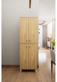 Resim Mirobi Axis Çok Amaçlı Mutfak Dolabı Kiler Dolabı Erzak Dolab... Çam 