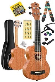 Resim Rennes RD-24 Çanta Capo Askı Metod Pena Concert Ukulele 