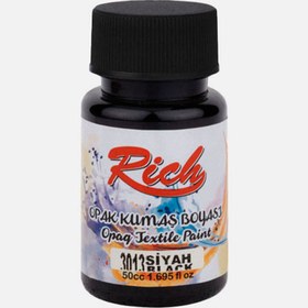 Resim Rich Kumaş Boyası Siyah 50 cc 