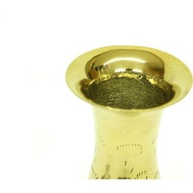 Resim Himarry Vazo Düz Model Tamamı Pirinç Dekoratifknm-h0032 