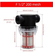 Resim Bahçe Sulama Filesi 1/2 ''3/4'' 1'' Plastik Sulama Sistemi Kirlilik Ön Filesi Su F 0.5 İnch 200 Mesh '+3'lü Yedek Filtre Seti 
