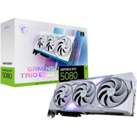 Resim MSI GeForce RTX 5080 16G GAMING TRIO WHITE GDDR7 256Bit DX12 Gaming (Oyuncu) Ekran Kartı 