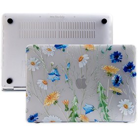 Resim MacBook Air M1 13" A1932 A2179 A2337 Uyumlu Sarı Laptop Koruyucu Kılıf FLOWER01NL 