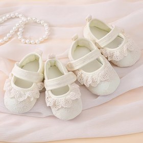 Resim Moda İlkbahar ve Sonbahar Çocuk Bebek Yeniden Tasarım Prenses Ayakkabıları 0-18 Aylık Yürümeye Başlayanlar Yeni Doğan Yüz Gün Yumuşak Tabanlı Düşmeyen 