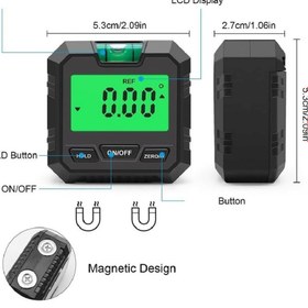 Resim QBR Home Dijital Eğim Ölçer Açı Ölçer Mıknatıslı 