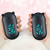 Resim Willowhaven Siyah 2 Adet Şarj Edilebilir El Isıtıcısı - Hızlı Şarj Usb Kamp Hiking Taşınabilir Cep Isıtıcı 