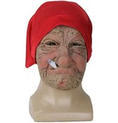Resim Fastbuy Komik Sigara Yaşlı Kadın Eski Nana Lateks Maske Kadın Yaşlı Beyaz Sarı Beyaz - Sarı 