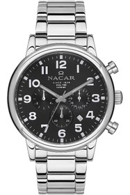 Resim Nacar SPOR GÜMÜŞ ERKEK KOL SAATİ NC34-290313-ABM 