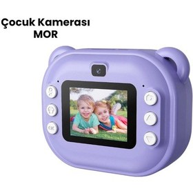 Resim Termal Baskı Özellikli Mini Kamera Mor - 