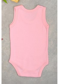 Resim Bebetospik %100 Pamuklu Potter Cats Baskılı Yumuşak Doku Baskılı Zıbın & Body Pembe 