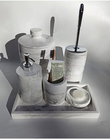 Resim Ture Concept Mermer Desenli Banyo Seti 