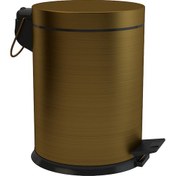 Resim Defne Banyo 5 lt Pedallı Çöp Kovası Antik 