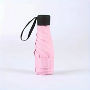 Resim Willowhaven Pembe Kompakt Kadın Mini Katlanır Uv Koruma Rüzgar Geçirmez Şemsiye 