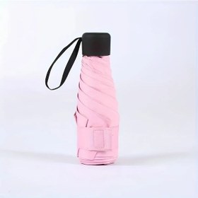 Resim Willowhaven Pembe Kompakt Kadın Mini Katlanır Uv Koruma Rüzgar Geçirmez Şemsiye 