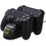 Resim Dobe PS4 Şarj İstasyonu Standı Çift Kol Joystick 