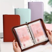 Resim 10 Fermuarlı Cep ve 12 Plan Sayfası ile Suni Deri Nakit Depolama Plan Kitabı - Günlük Giderler, Bütçeleme ve Finansal Takip için Taşınabilir Organizatör, Açık Yeşil, Pembe ve Mor Seçenekleri, Bütçeleme Aracı | Modern Nakit Organizatörü | Dayanıklı Fermuar Kapatma, Para Klipsi 