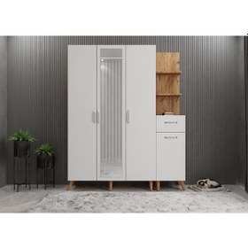 Resim Açelya Portmanto Vestiyer Ayakkabılık Çb 160cm - Montaj Dahil M3 