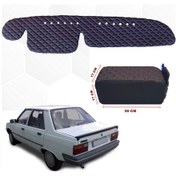 Resim Renault 9 Broadway Kolçak + Göğüs Halısı Siyah-Kırmızı Suni Deri (503402334) 