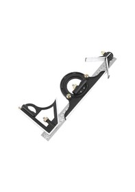 Resim 300mm Kombinasyon Açısı Cetvel 3'ü 1 Arada İletki Kare Cetvel Ölçme Aracı 