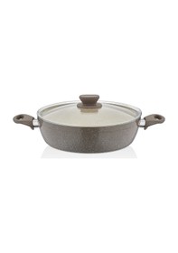 Resim Polo Shef Panamera Granit Ezme Basık Tencere 28 CM 