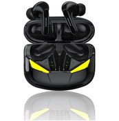 Resim Siyah Awei T35 Tws Oyun Kulaklıkları Bluetooth Kulaklık Mikrofonlu Kablosuz Kulaklık Hifi Müzik Su Geçirmez Kulaklık Şarj Cihazı 