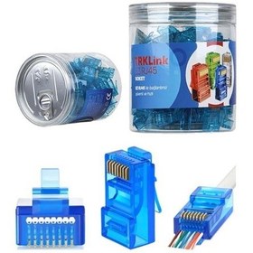 Resim Trklink Ez Rj45 Cat6 Konnektör Mavi 100adet 