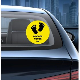 Resim Arabada Bebek Var - Araba - Oto - Araç - Sticker 00001 