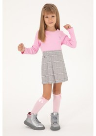 Resim U.S. Polo Assn. Kız Çocuk Pembe Bisiklet Yaka Sweatshirt 50298174-VR041 