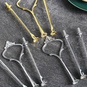 Resim Avrupa Tarzı Düğün Partisi Çok Katmanlı Taç Kek Tatlı Tabak Tutucu Çinko Alaşım Meyve Tabak Tutucu Donanım DIY Aksesuarları 