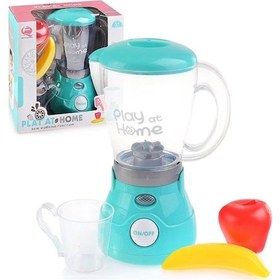 Resim Işıklı Aksesuarlı Gerçekçi Hareketli Blender Mavi Meyveli Oyuncak Pilli Kız Oyuncak Mutfak Seti 