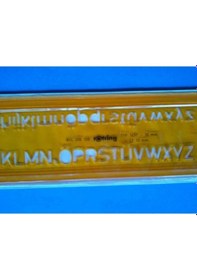 Resim Rotring Yazı Şablonu 10 MM 306 100 Sarı 