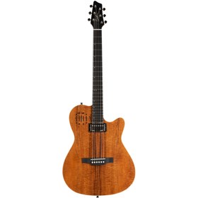 Resim Godin A6 Extreme KOA High Gloss RH Elektro Akustik Gitar (Natural) 