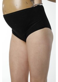 Resim Hmd Underwear Kadın Siyah Pamuklu Yüksel Bel Hamile Lohusa Külot & Rahat Doku Hmd1413 Siyah 