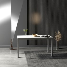 Resim Melan Yemek Masası & Toplantı Masası - Gri / M 