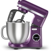 Resim Karaca Mastermaid Chef Ultra D2000W Dijital Ekranlı Hamur Yoğurma Makinesi Grape Purple 7L 
