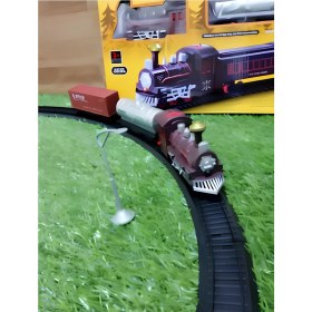 Resim Sesli Işıklı Tren - Pille Çalışan ve 8 Parça Raylı Set (92 Cm) 