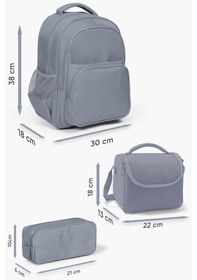 Resim Coral High Kids Lavanta Pembe Baloncuk Desenli 3'lü Okul Çanta Seti Set0123656 