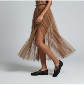Resim Ne&ve Shoes Siyah Transparan File İki Tokalı Kapsül Detaylı Kadın Yuvarlak Burun Babet 