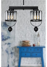 Resim Begüsa Galon 2.li Siyah Sıralı Avize 