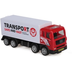 Resim Vardem Surtmelı Metal 1:50 Kapalı Kasa Kamyon - Beyaz - Beyaz / Standart 