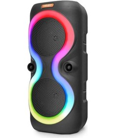 Resim Kimiso QS-1952 RGB Led Fm Radyo 2x10 W 5.0 Bluetooth Hoparlör 